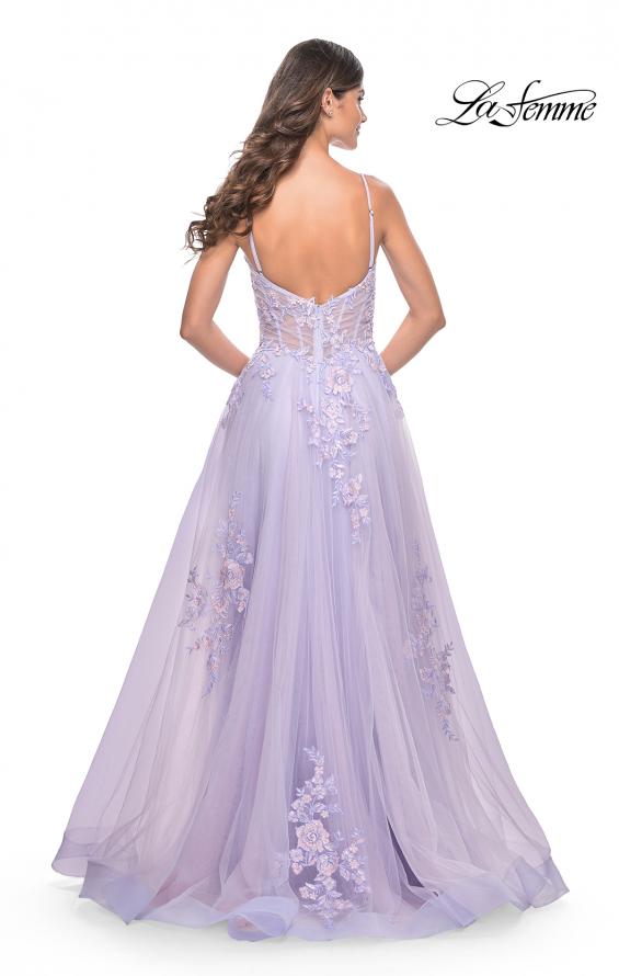 La Femme Prom Dress Purple