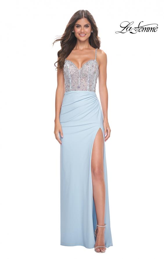 La Femme Prom Dresses Light Blue