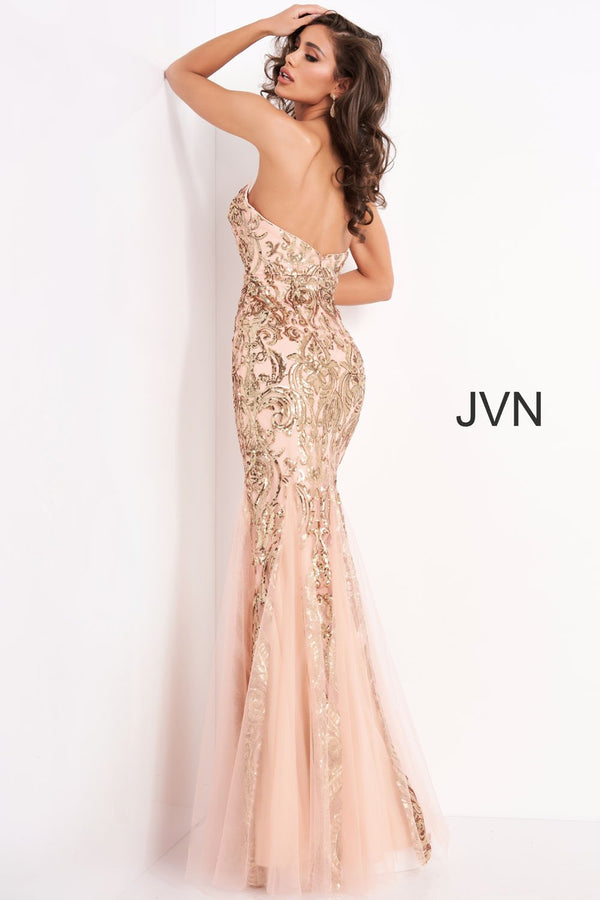 rose gold diamond jovani dresses