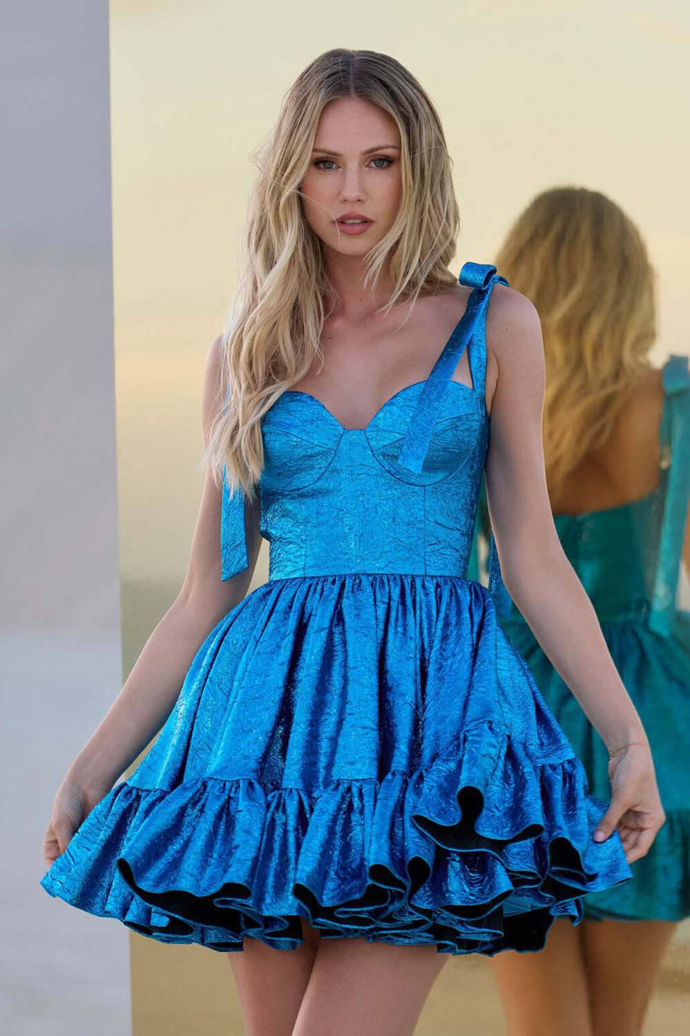 Sherri Hill 56507 prom dress images. Sherri Hill 56507 is available in these colors: Peacock, Orchid, Red, Royal, Black, Fuchsia, Blue Green Multi, Turquoise Coffee.