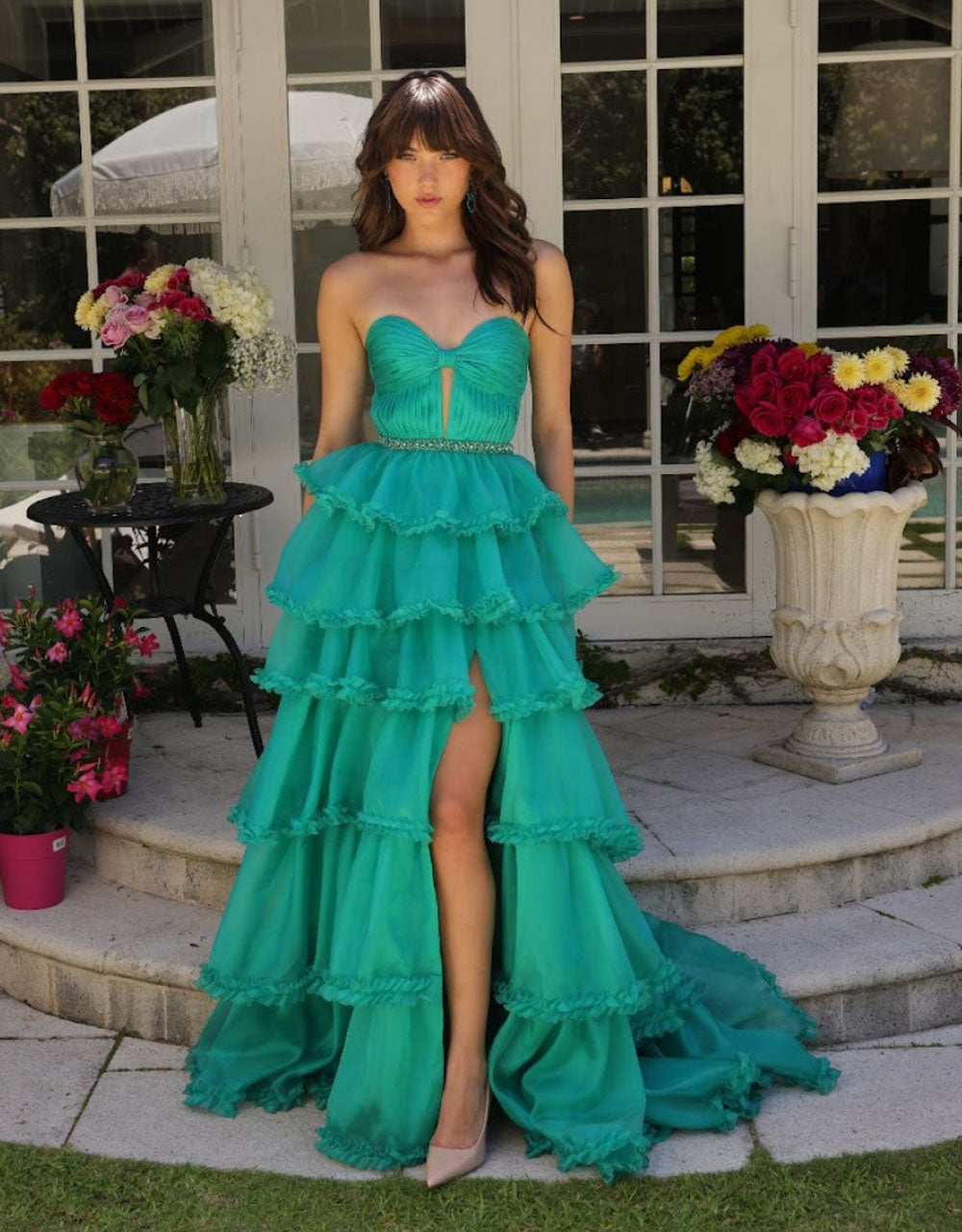 Ava Presley 29543 prom dress images.  Ava Presley 29543 is available in these colors: Hunter,Navy.