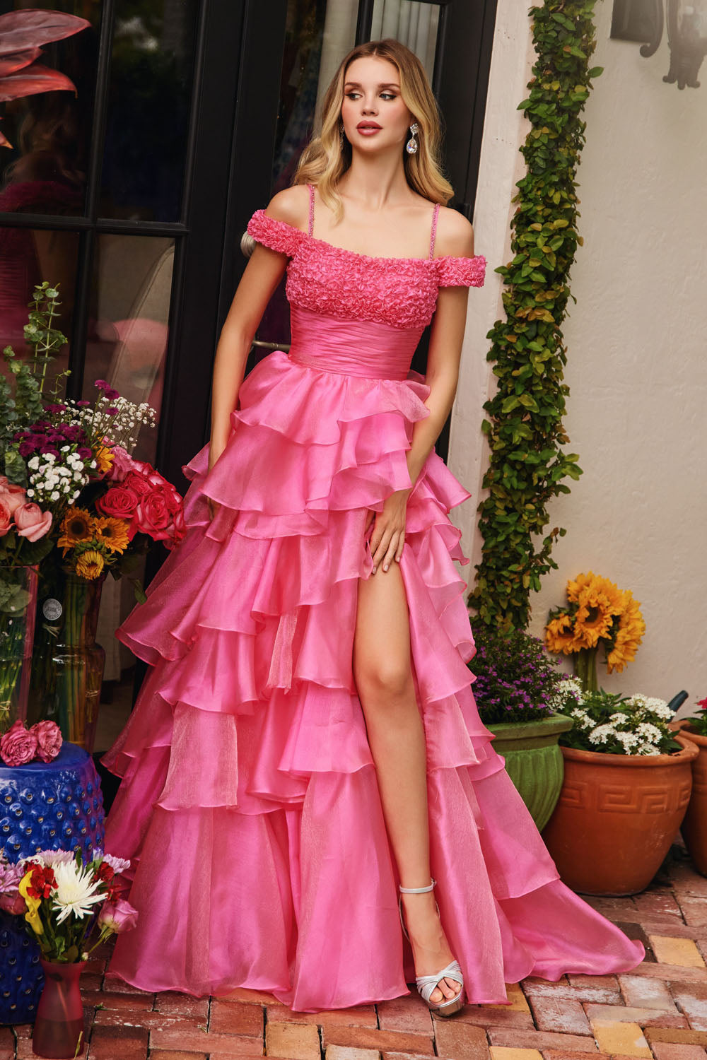 Ava Presley 29544 prom dress images.  Ava Presley 29544 is available in these colors: Periwinkle,Bubblegum.