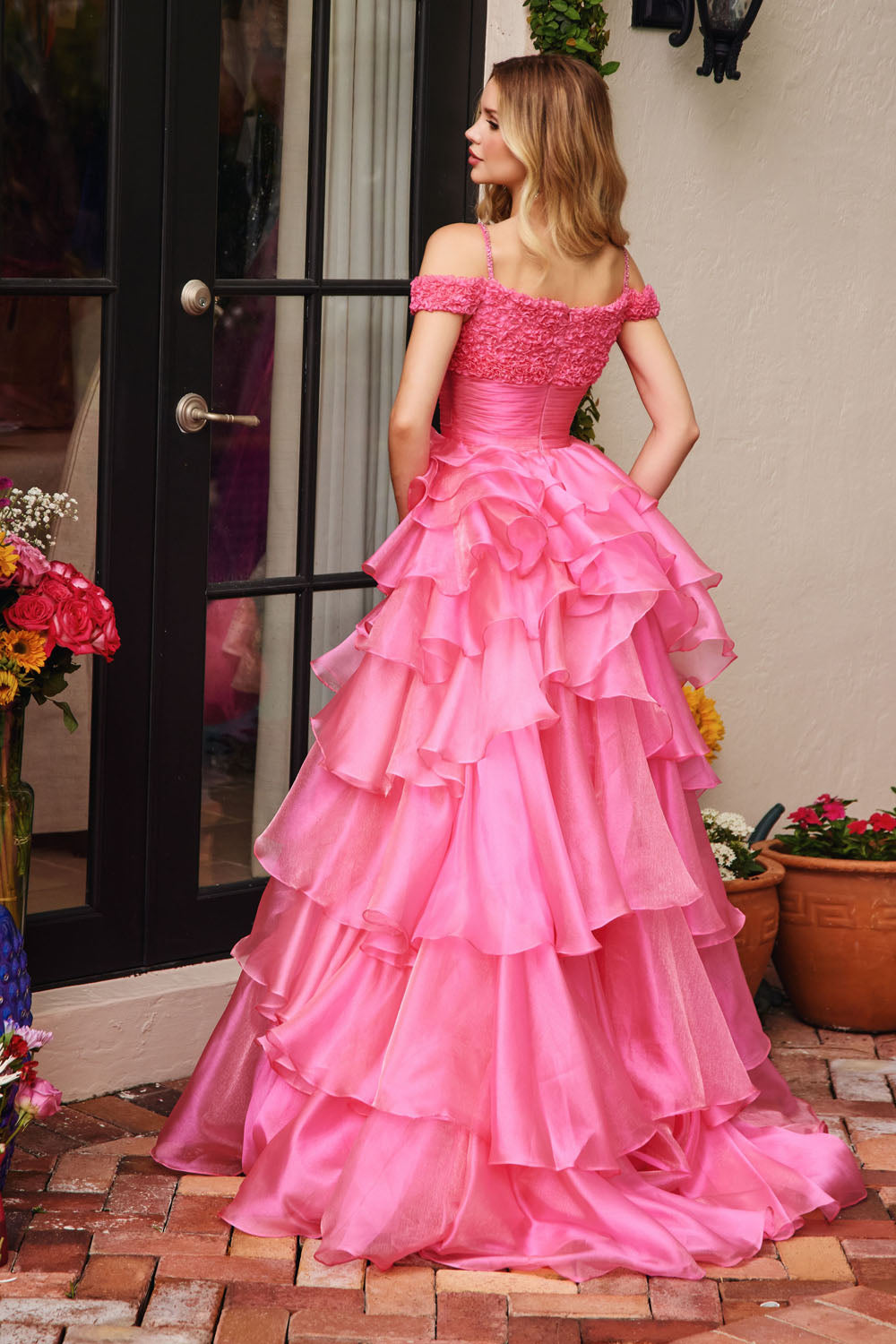 Ava Presley 29544 prom dress images.  Ava Presley 29544 is available in these colors: Periwinkle,Bubblegum.