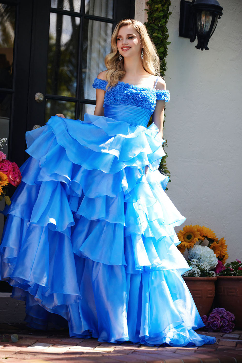 Ava Presley 29544 prom dress images.  Ava Presley 29544 is available in these colors: Periwinkle,Bubblegum.