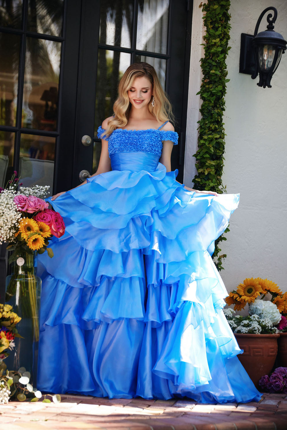 Ava Presley 29544 prom dress images.  Ava Presley 29544 is available in these colors: Periwinkle,Bubblegum.