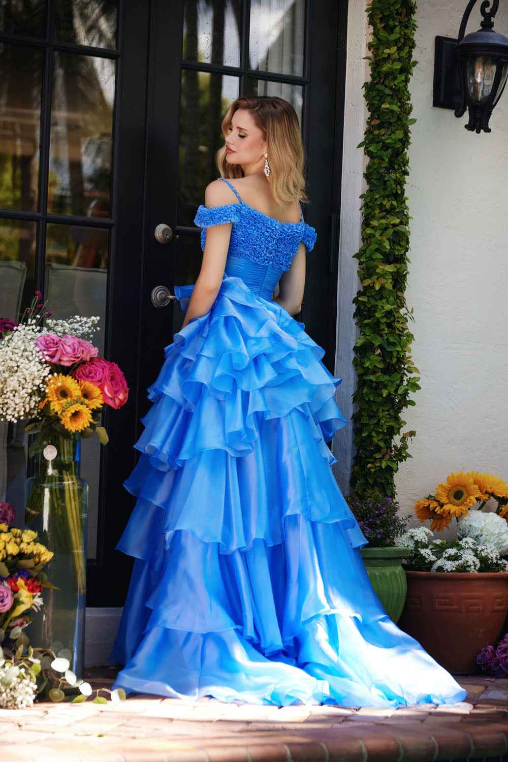 Ava Presley 29544 prom dress images.  Ava Presley 29544 is available in these colors: Periwinkle,Bubblegum.