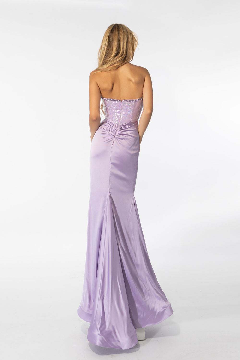 Ava Presley 39282 prom dress images.  Ava Presley 39282 is available in these colors: Lilac, Fuchsia, Royal.