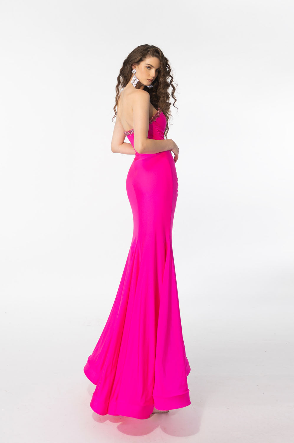 Ava Presley 39290 prom dress images.  Ava Presley 39290 is available in these colors: Black, Fuchsia.