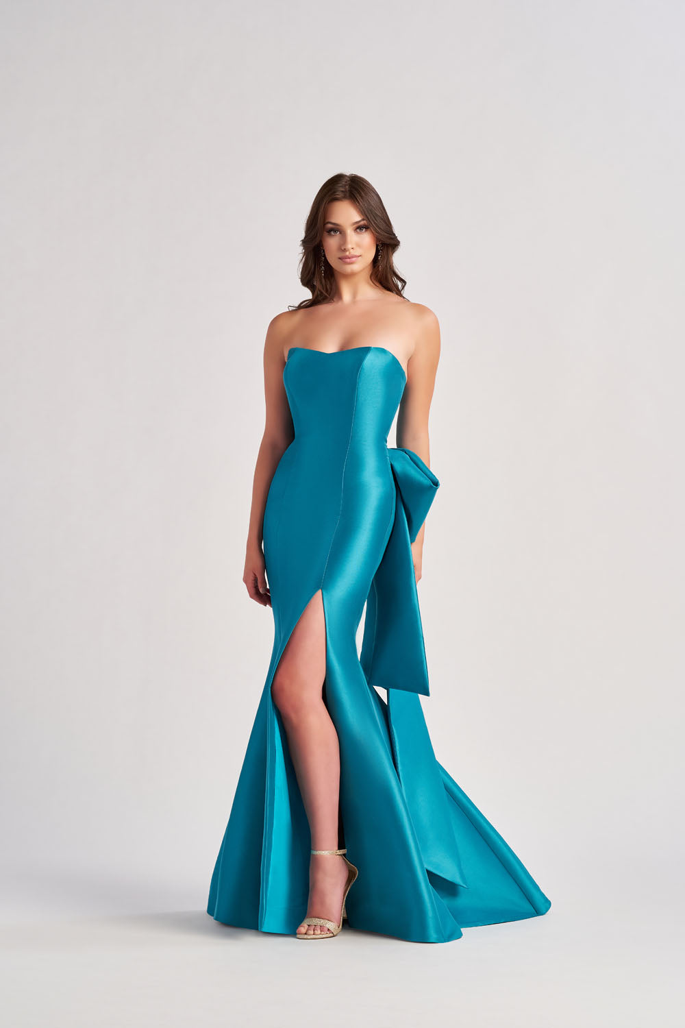 Colette CL8470 prom dress images.  Colette CL8470 is available in these colors: Scarlet, Diamond White, Fuchsia, Turquoise, Black.