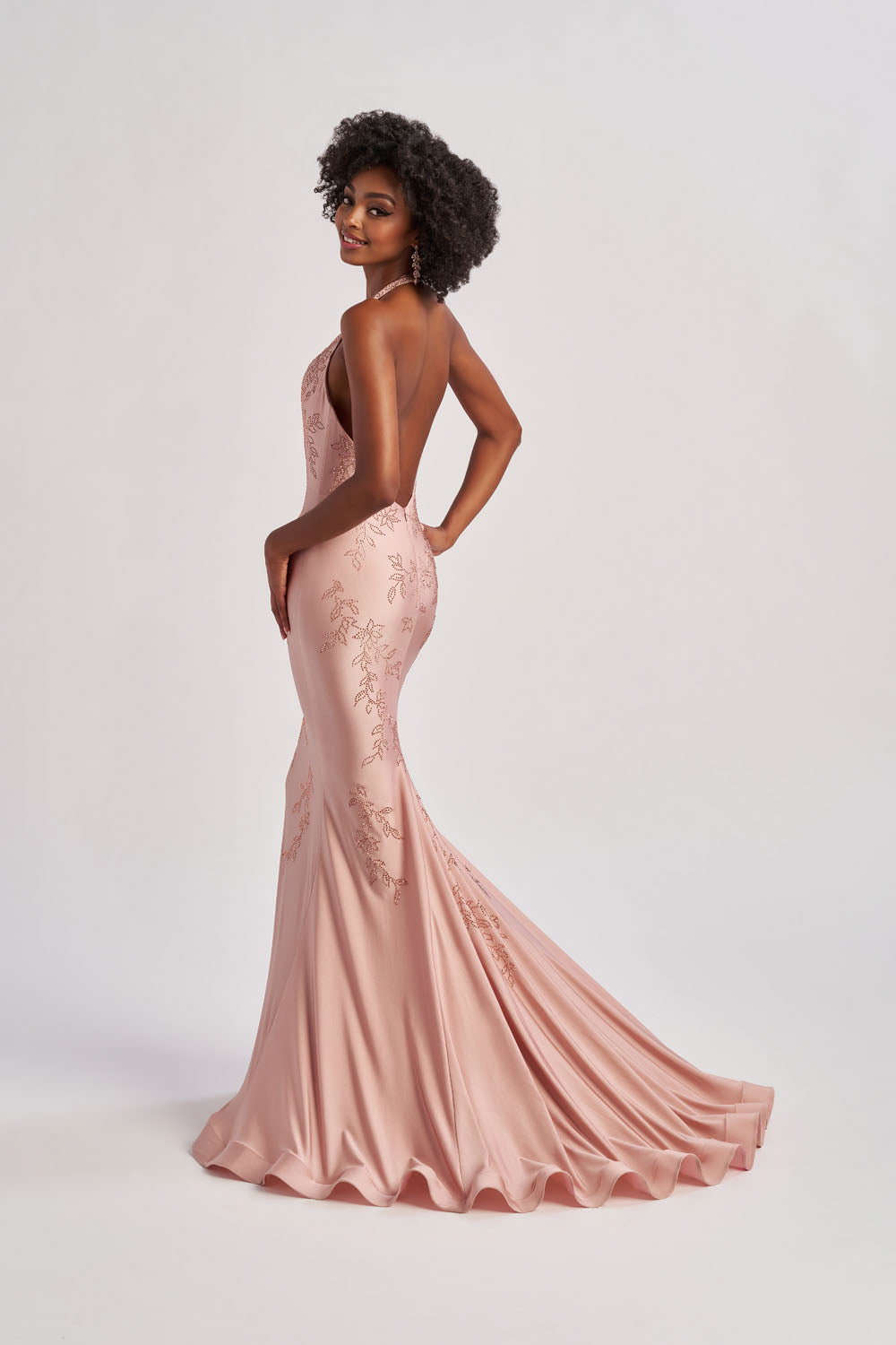 Colette CL8580 prom dress images.  Colette CL8580 is available in these colors: Rose Gold, Midnight.