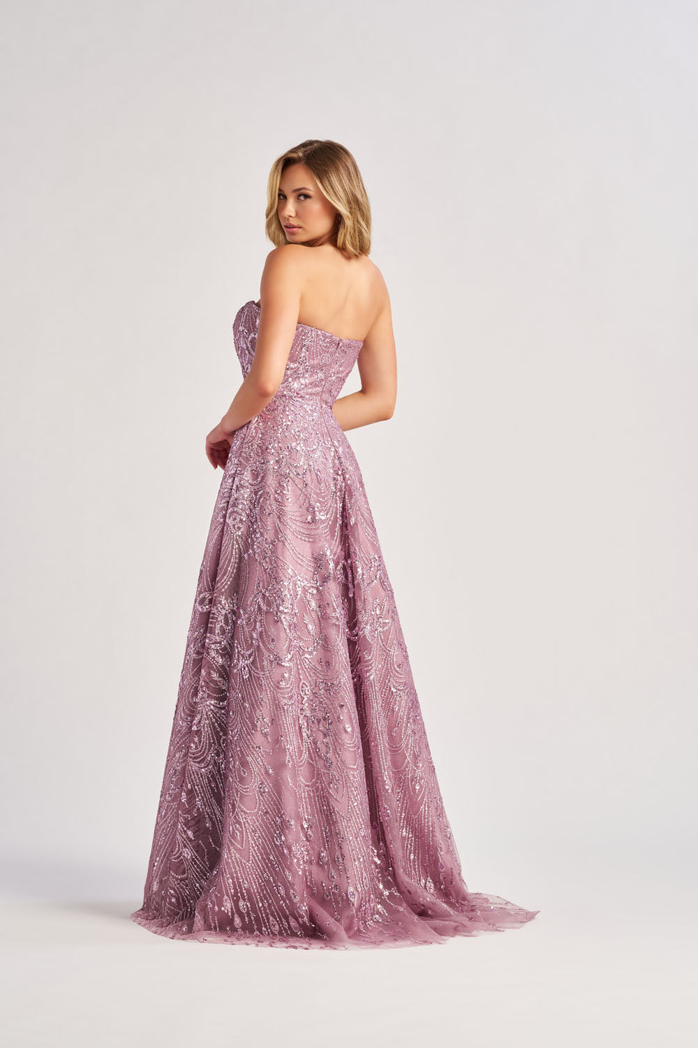 Colette CL8625 prom dress images.  Colette CL8625 is available in these colors: Heather.