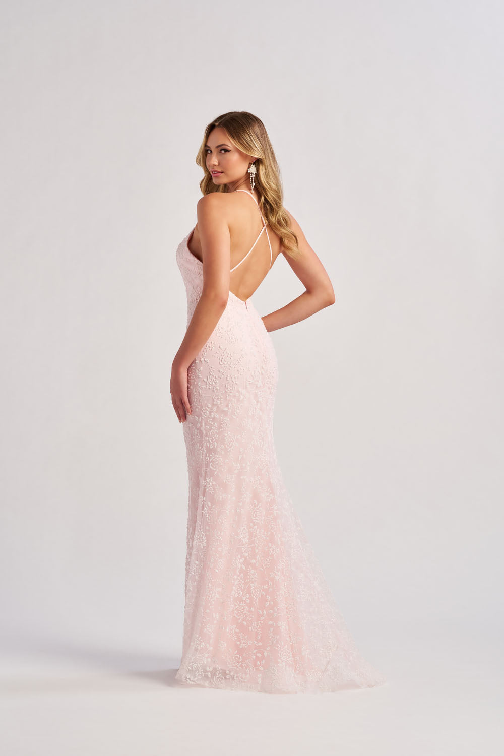 Colette CL8655 prom dress images.  Colette CL8655 is available in these colors: Ice Pink.