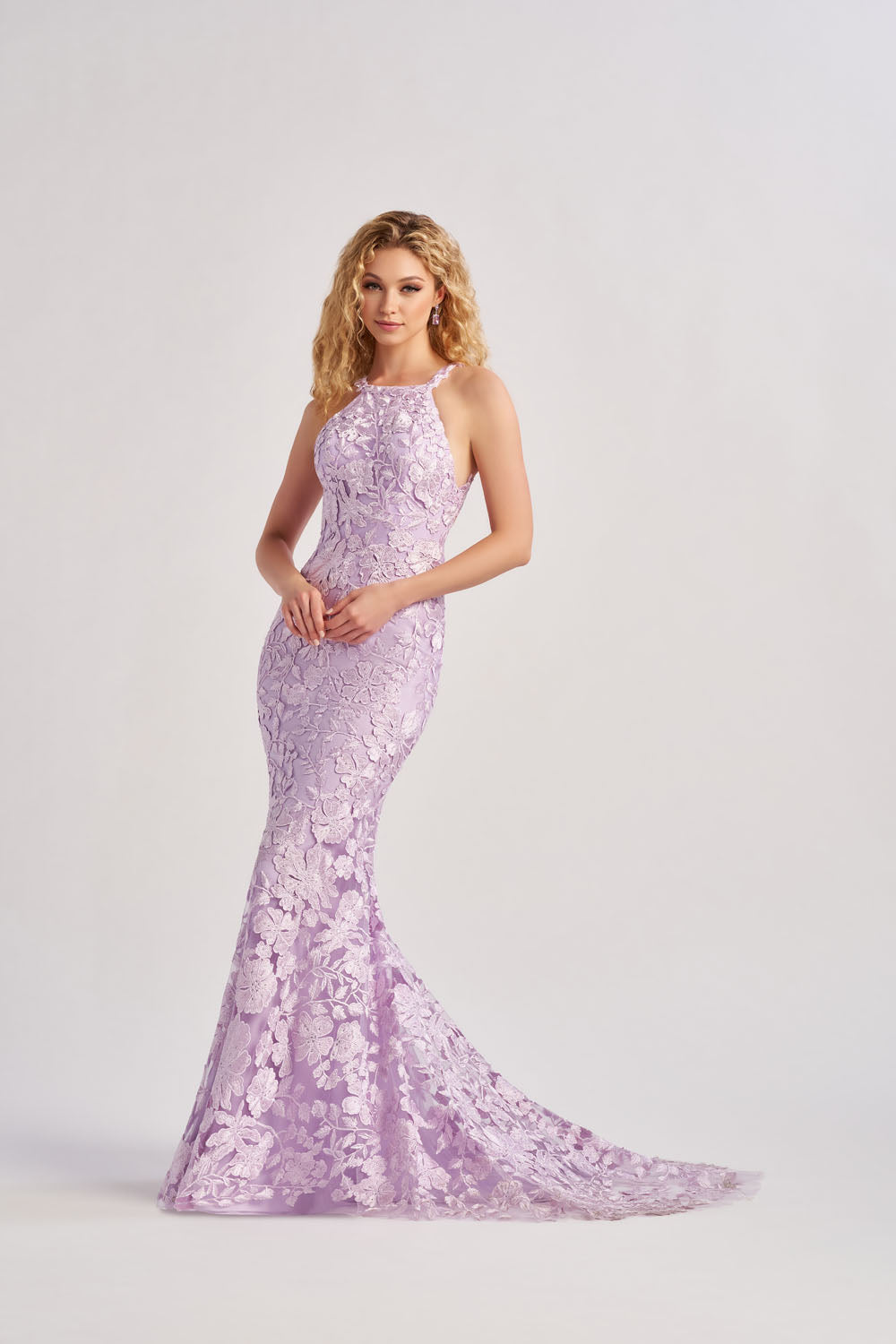 Colette CL8665 prom dress images.  Colette CL8665 is available in these colors: Lilac.