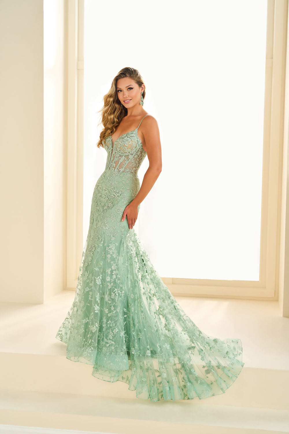 Ellie Wilde EW36008 fit and flare prom dress images.  Ellie Wilde EW36008 is available in these colors: Strawberry, Royal Blue, Light Yellow, Black, Sage, Purple, Candy Pink, Light Blue, Emerald.