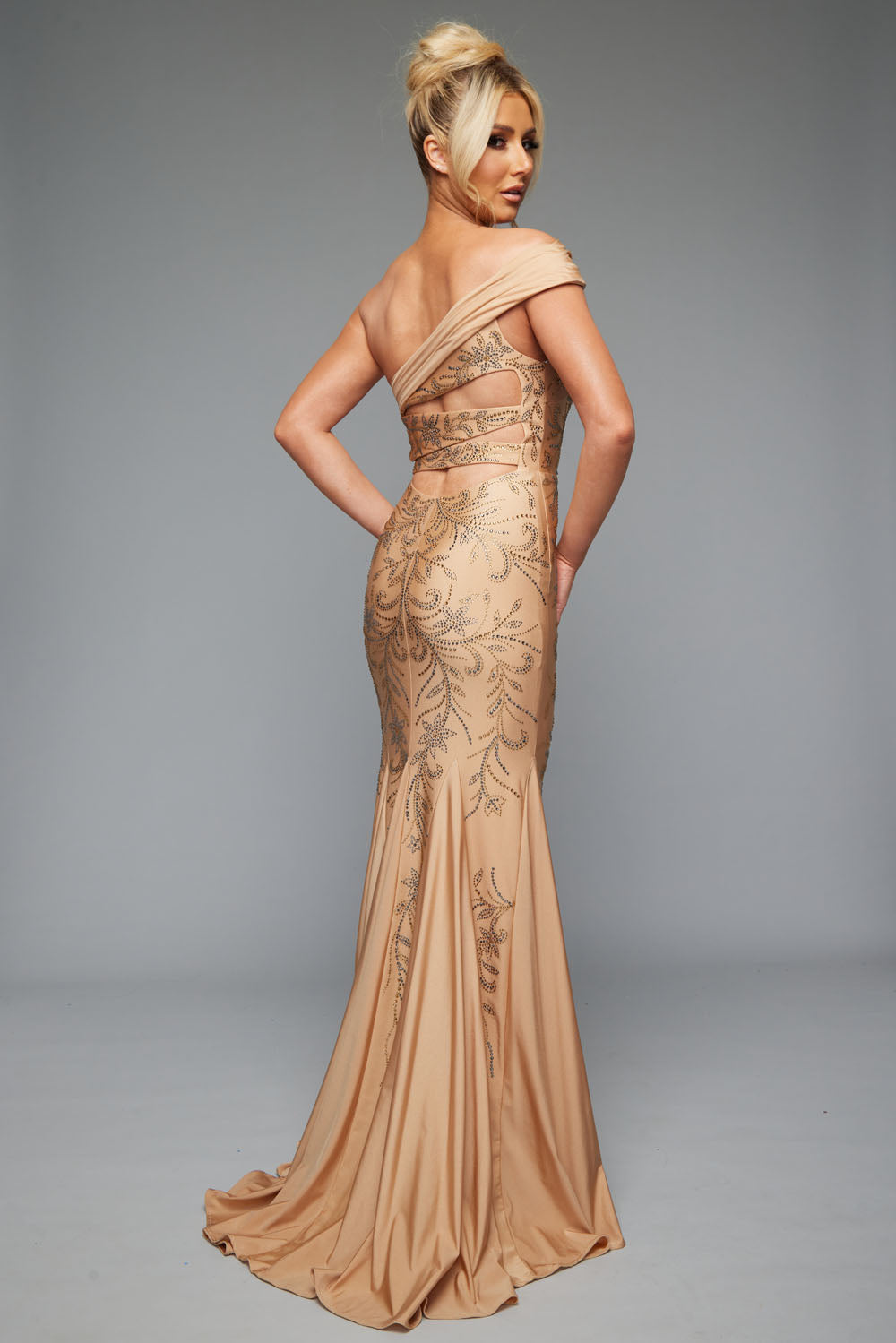 Jasz Couture 7621 prom dress images.  Jasz Couture 7621 is available in these colors: Black, Nude, Red.