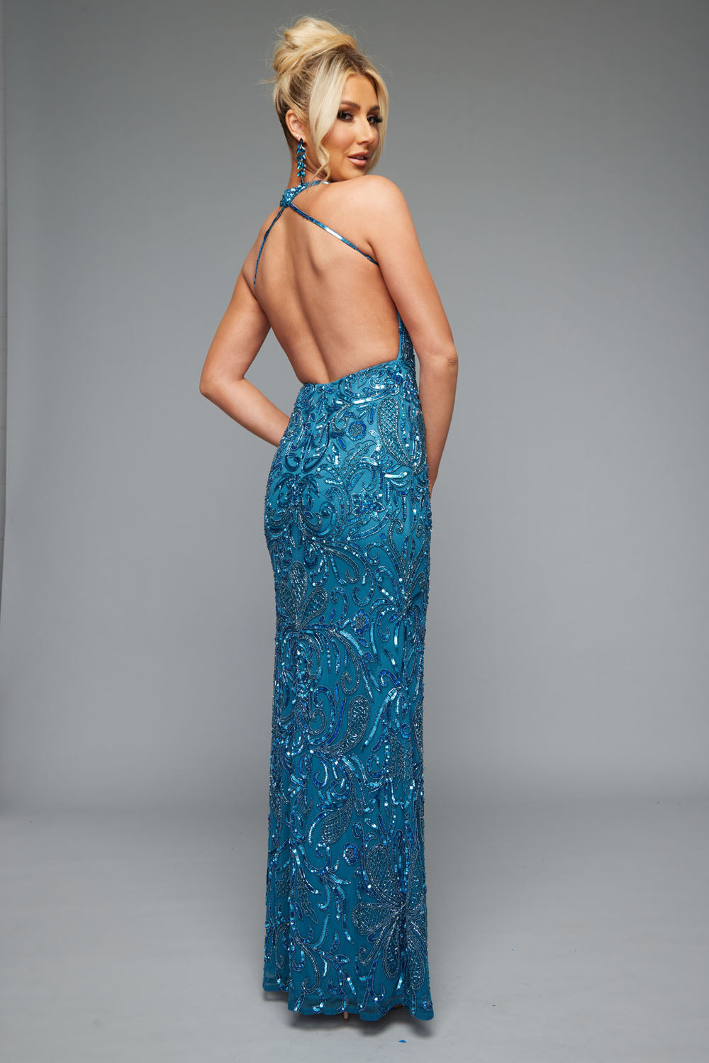 Jasz Couture 7661 prom dress images.  Jasz Couture 7661 is available in these colors: Orange, Teal.