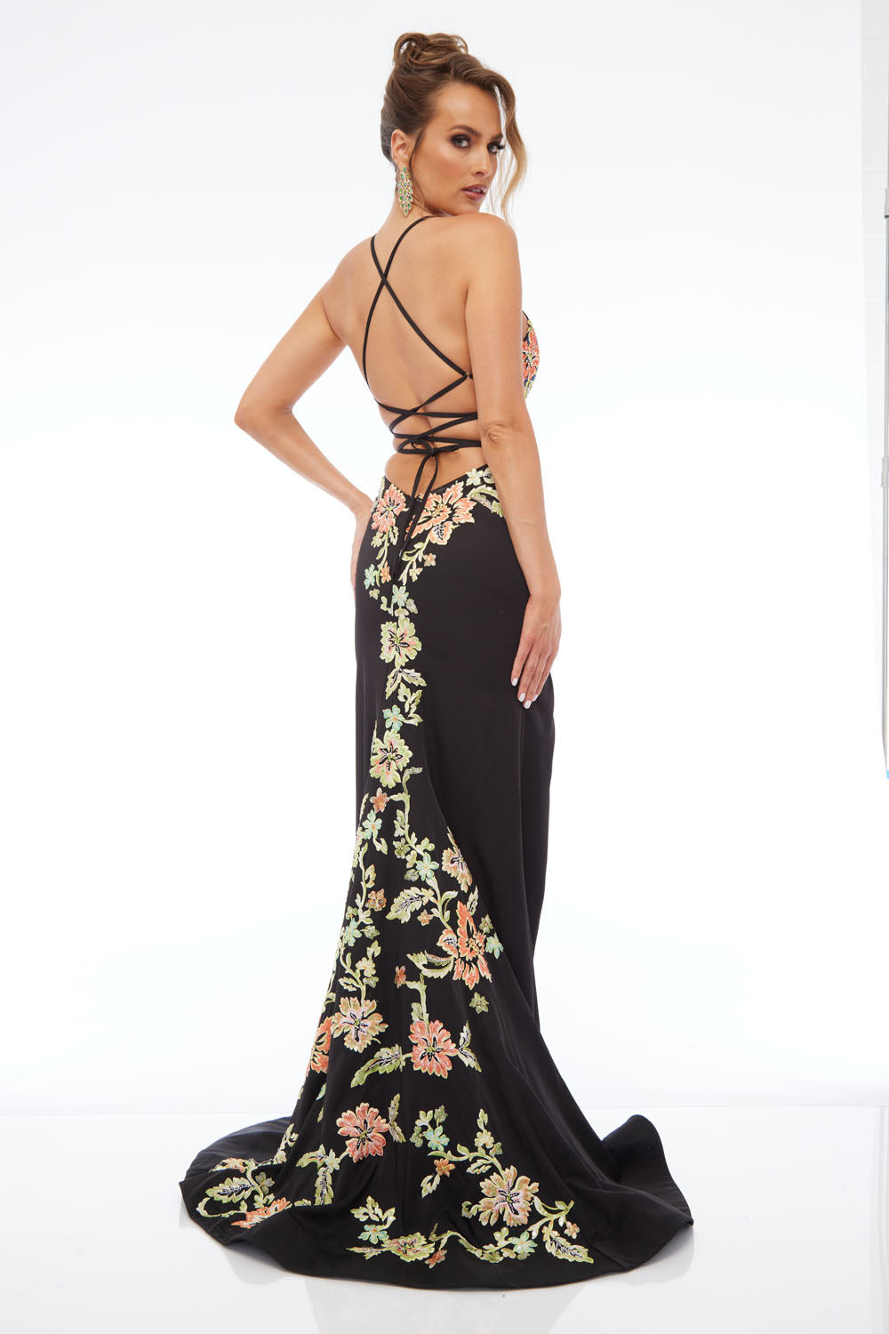 Jasz Couture 7680 prom dress images.  Jasz Couture 7680 is available in these colors: Black.