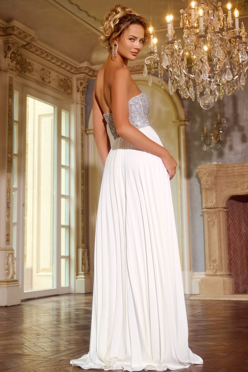 Jovani 42638 prom dress images.  Jovani 42638 is available in these colors: Off White, Black.