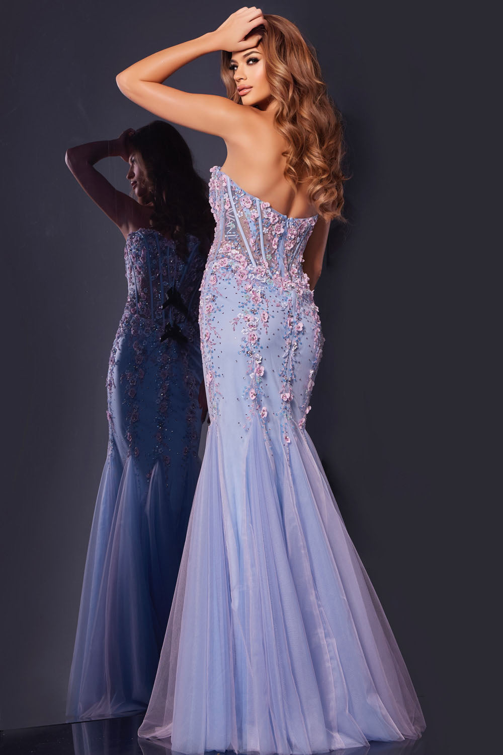 Jovani 44211 prom dress images.  Jovani 44211 is available in these colors: Multi.