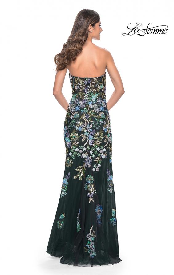 La Femme 32251 prom dress images.  La Femme 32251 is available in these colors: Black, Navy.