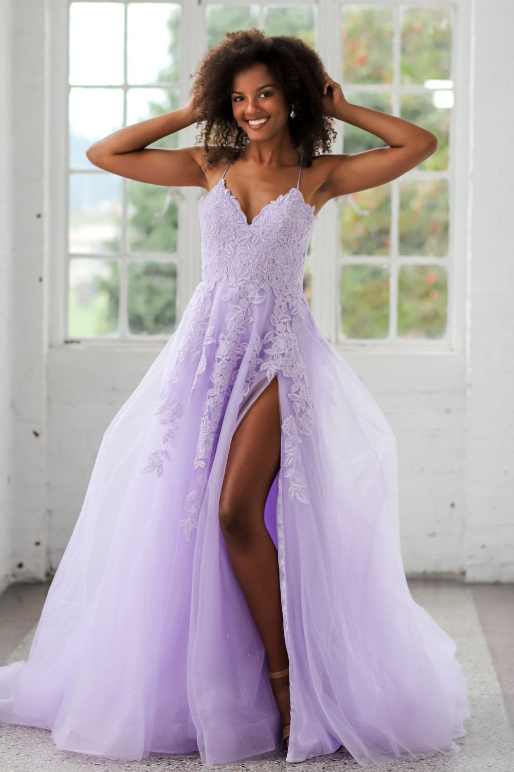 Miah Vega 24102 prom dress images. Miah Vega 24102 is available in these colors: Black, Light Pink, Lilac, Royal.