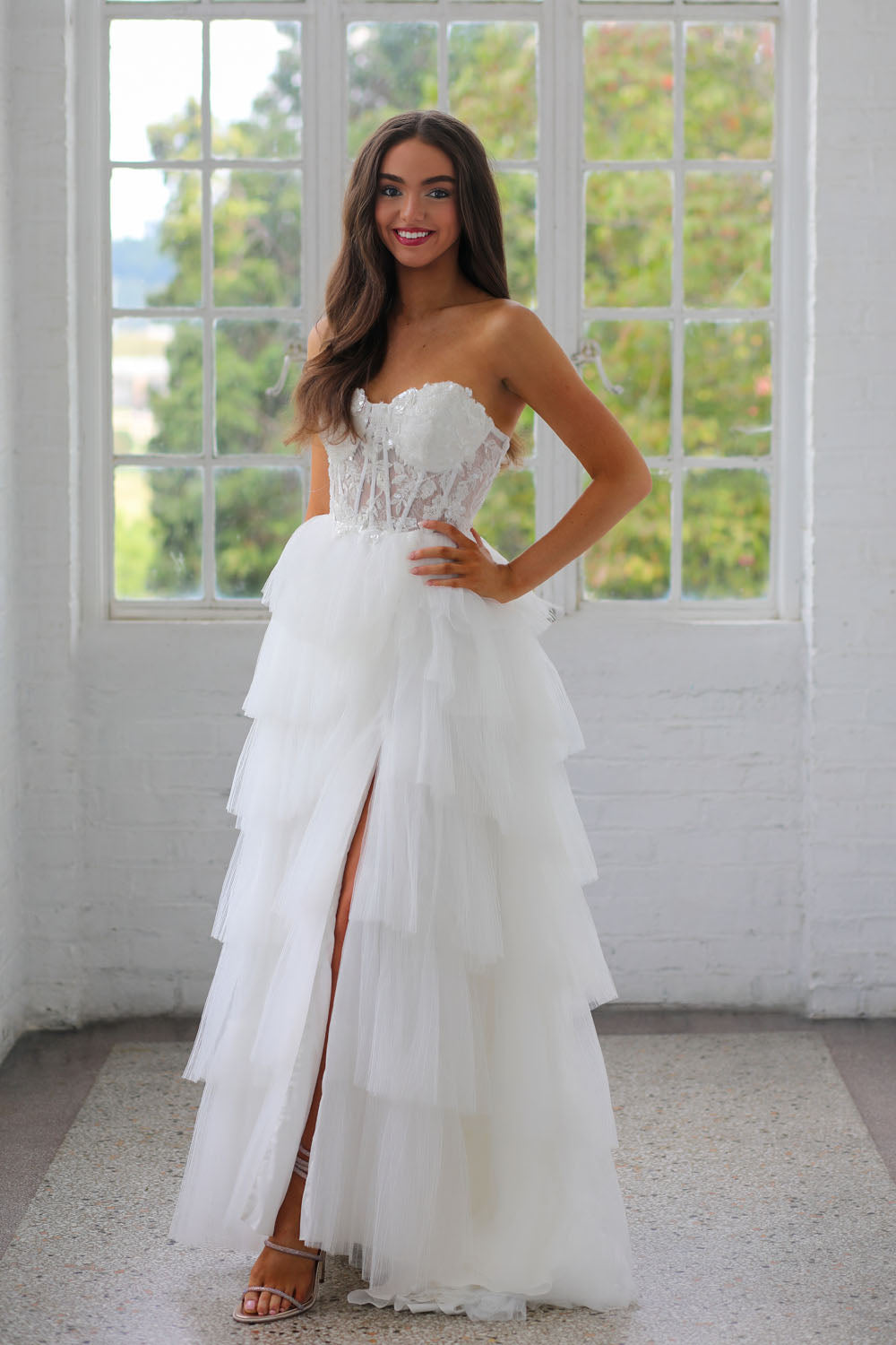 Miah Vega 24506 prom dress images.  Miah Vega 24506 is available in these colors: Black, Red, White.