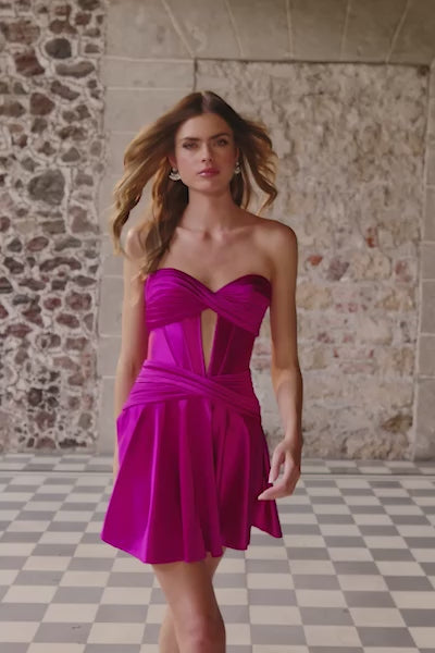 Sherri Hill 56535 prom dress video. Sherri Hill 56535 is available in these colors: Ivory, Royal, Peacock, Red, Magenta, Black, Rose Gold, Emerald, Navy, Burgundy, Moss, Teal, Fuchsia, Candy Pink.