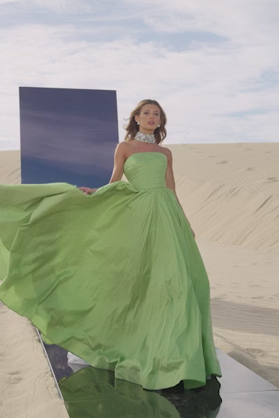 Sherri Hill 56748 prom dress video.  Sherri Hill 56748 is available in these colors: Chartreuse.