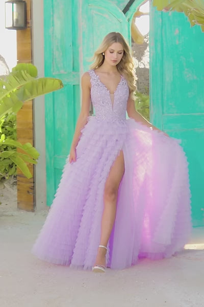 Sherri Hill 56086 prom dress video.  Sherri Hill 56086 is available in these colors: Bright Pink, Light Blue, Yellow, Ivory, Lilac, Red, Black.