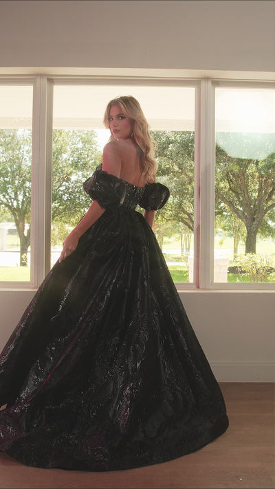 Rachel Allan 70707 prom dress video.  Rachel Allan 70707 is available in these colors: Royal, Black.