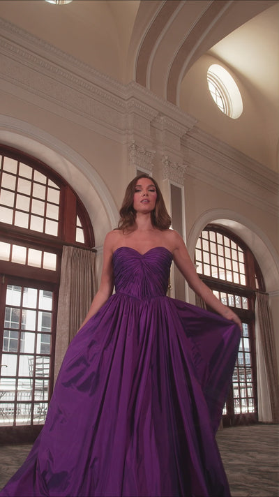 Rachel Allan 70809 prom dress video.  Rachel Allan 70809 is available in these colors: Black, Lime, Red, Royal, Ultraviolet.