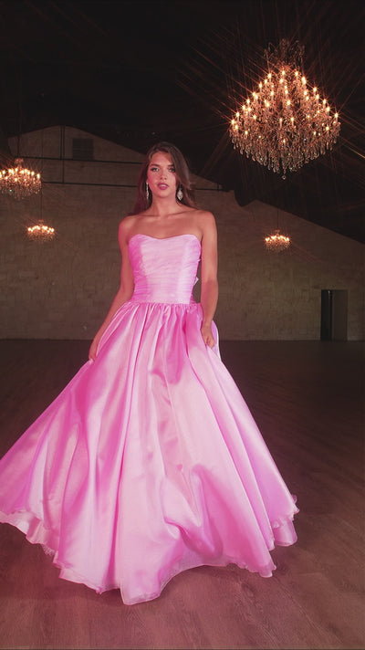 Rachel Allan 70768 prom dress video.  Rachel Allan 70768 is available in these colors: Black, Pink, Sky Blue.