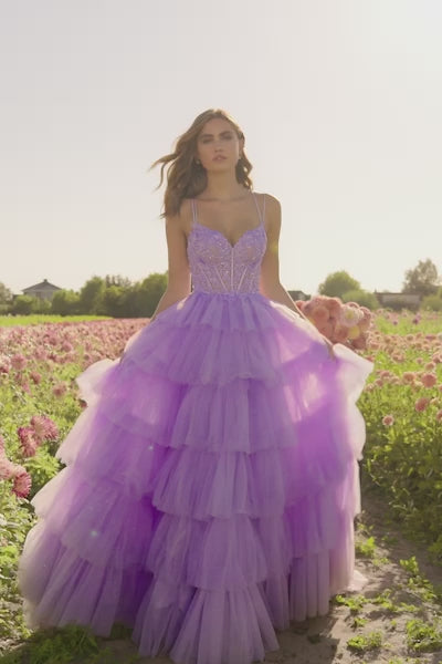 Sherri Hill 56192 prom dress video.  Sherri Hill 56192 is available in these colors: Lilac, Black, Red, Periwinkle, Light Blue, Ivory, Blush.