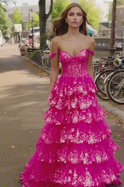 Sherri Hill 56196 prom dress video.  Sherri Hill 56196 is available in these colors: Fuchsia, Black, Navy, Red, Light Blue, Periwinkle, Blush, Ivory, Gold, Silver, Lilac.