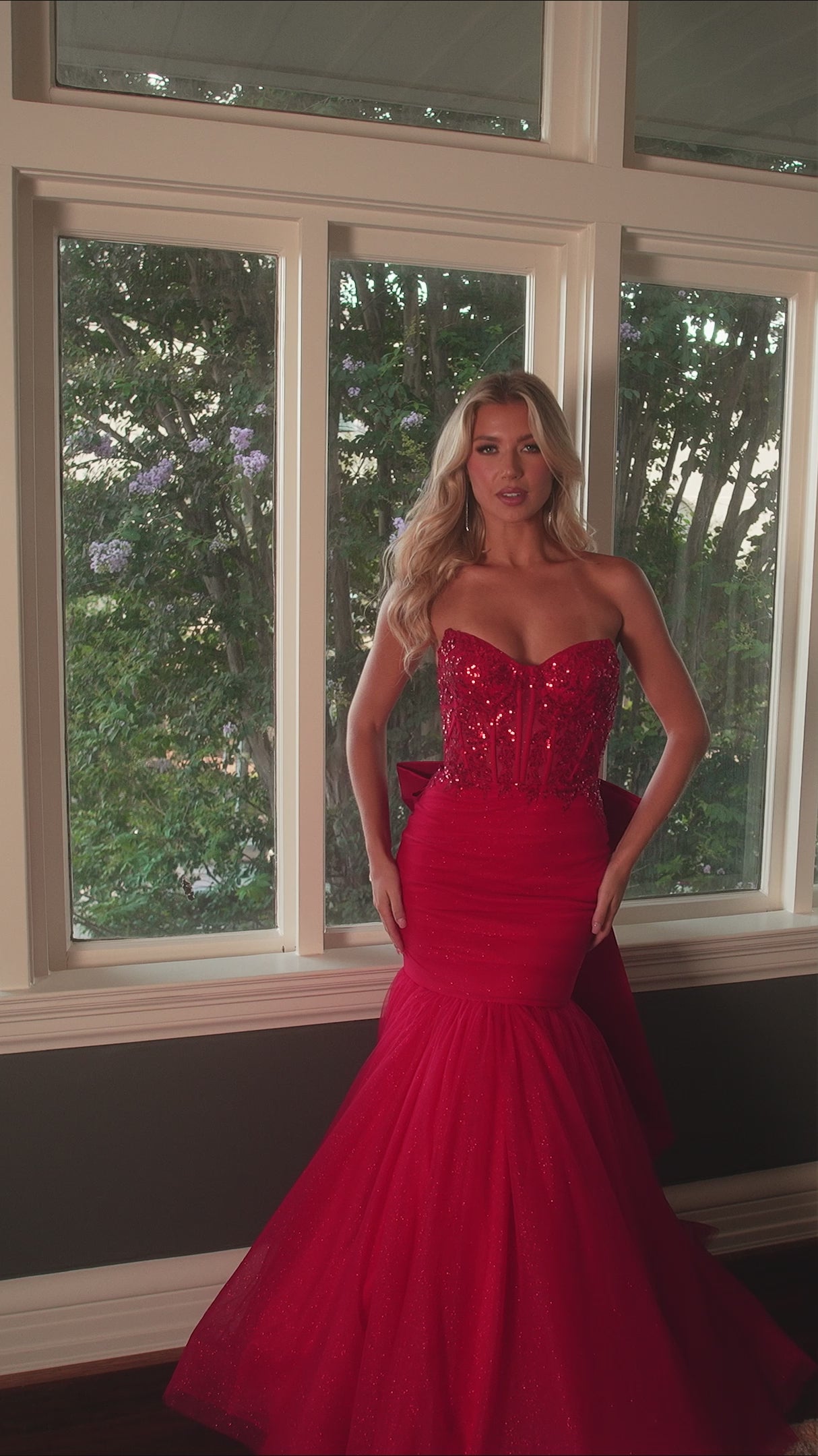 Rachel Allan 70726 prom dress video.  Rachel Allan 70726 is available in these colors: Black, Red, Royal.