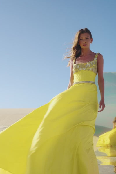 Sherri Hill 56434 prom dress video.  Sherri Hill 56434 is available in these colors: Fuchsia, Lilac, Bright Fuchsia, Yellow, Peacock, Chartreuse.