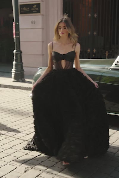 Sherri Hill 56701 prom dress video.  Sherri Hill 56701 is available in these colors: Black Nude.