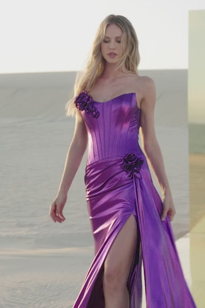 Sherri Hill 56839 prom dress video.  Sherri Hill 56839 is available in these colors: Black, Silver, Magenta, Ocean Blue, Gold, Lilac.