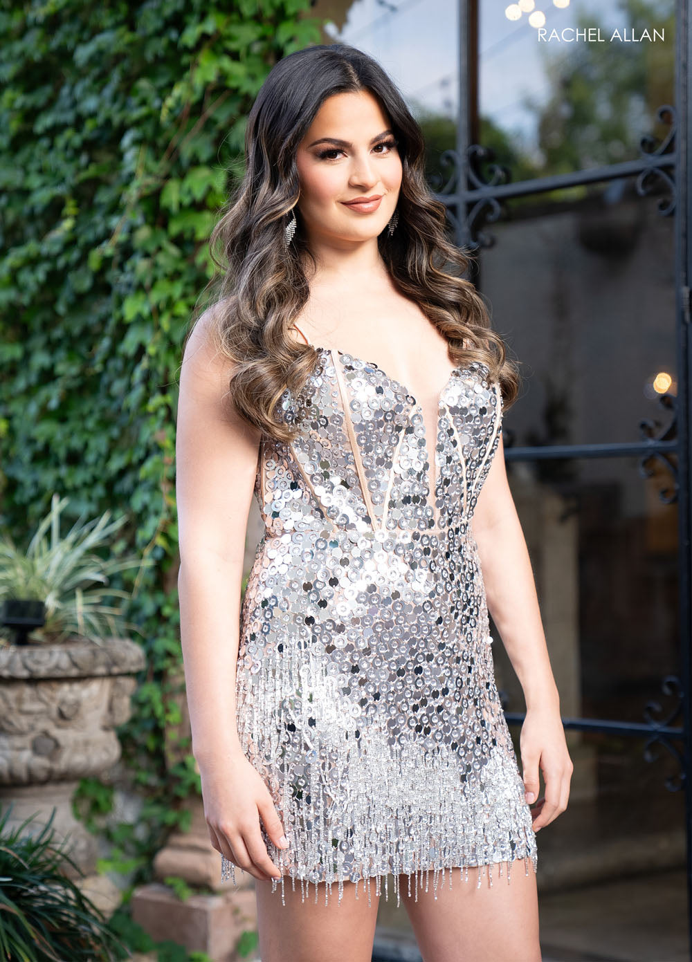 Rachel Allan 40434 prom dress images.  Rachel Allan 40434 is available in these colors: Royal, Silver.