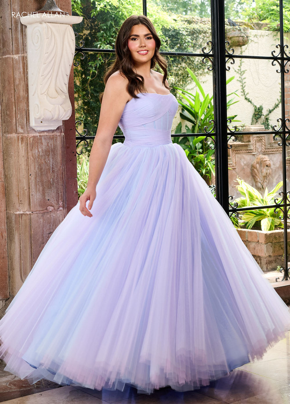 Rachel Allan 70761 prom dress images.  Rachel Allan 70761 is available in these colors: Mint Aqua, Pink Coral, Powder Blue Lilac.