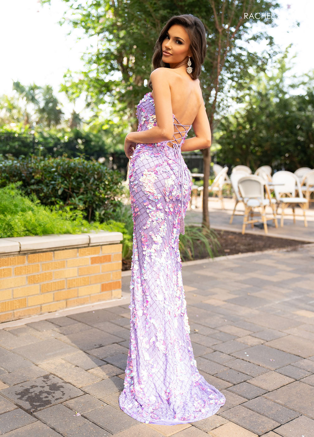 Rachel Allan 70829 prom dress images.  Rachel Allan 70829 is available in these colors: Lilac Iridescent, Mint Iridescent, Powder Blue Iridescent.