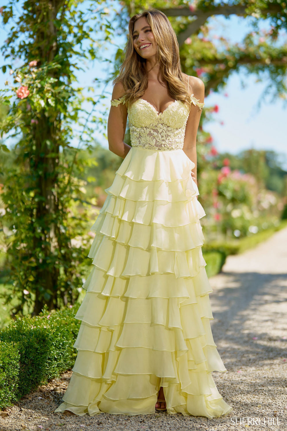 Sherri Hill 56868 prom dress images.  Sherri Hill 56868 is available in these colors: Aqua, Lilac, Magenta, Emerald, Royal, Periwinkle, Ivory, Bright Pink, Light Blue, Yellow, Red, Black, Coral, Navy, Peacock.