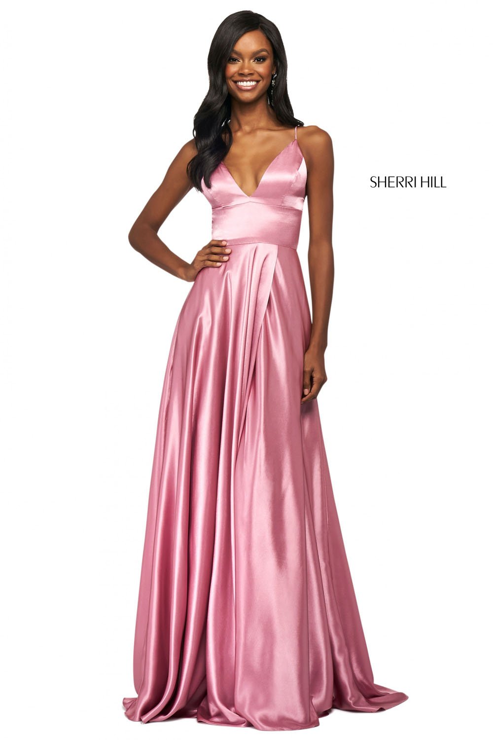 Sherri Hill 53498 prom dress images.  Sherri Hill 53498 is available in these colors: Emerald, Ruby, Black, Royal, Red, Navy, Mocha, Lilac, Gold, Light Blue, Ivory, Rose, Yellow, Aqua, Coral, Wine, Turquoise, Candy Pink.