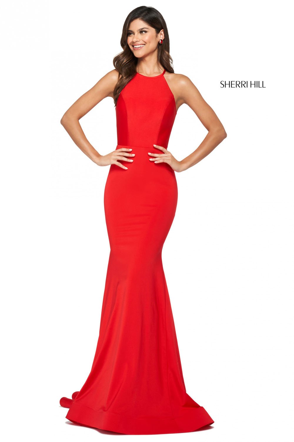 Sherri Hill 53663 prom dress images.  Sherri Hill 53663 is available in these colors: Black, Red, Dark Coral, Royal, Turquoise, Blush, Light Blue, Yellow, Emerald, Ruby, Coral, Navy, Fuchsia, Dark Periwinkle.