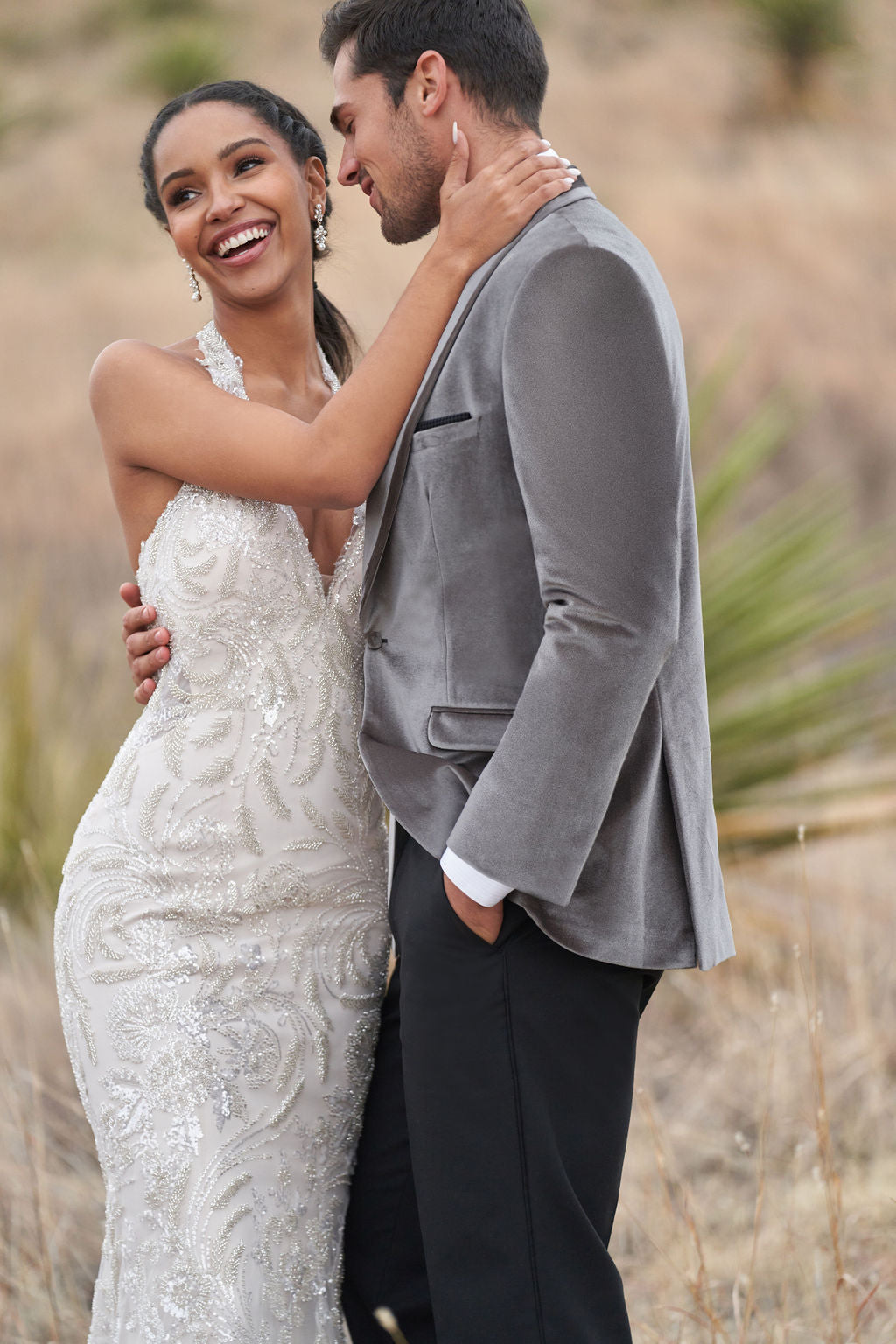 Silver Grey Venice Velvet Tuxedo is an Ultra Slim tailored fit with a single button shawl lapel and double vents