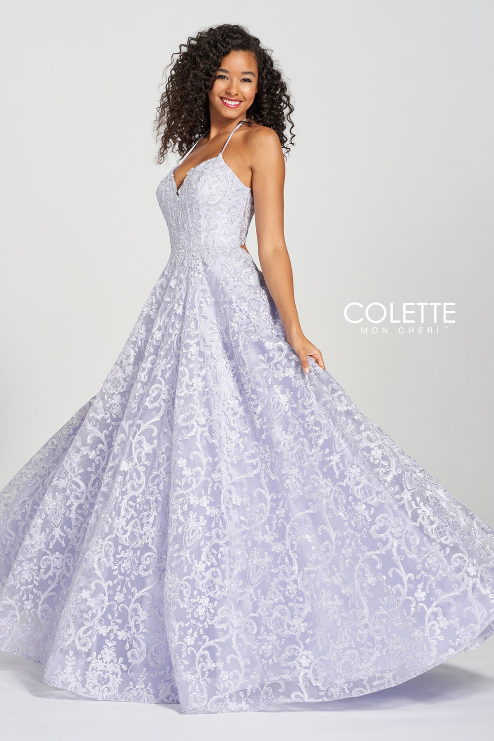 Colette CL12204 prom dress images.  Colette CL12204 is available in these colors: Blush, Lilac.