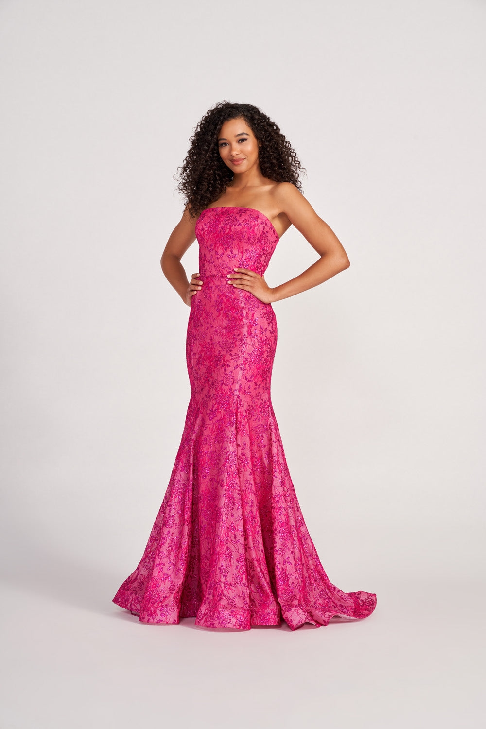 Colette CL2048 prom dress images.  Colette CL2048 is available in these colors: Fuchsia, Emerald, Lilac, Champagne.