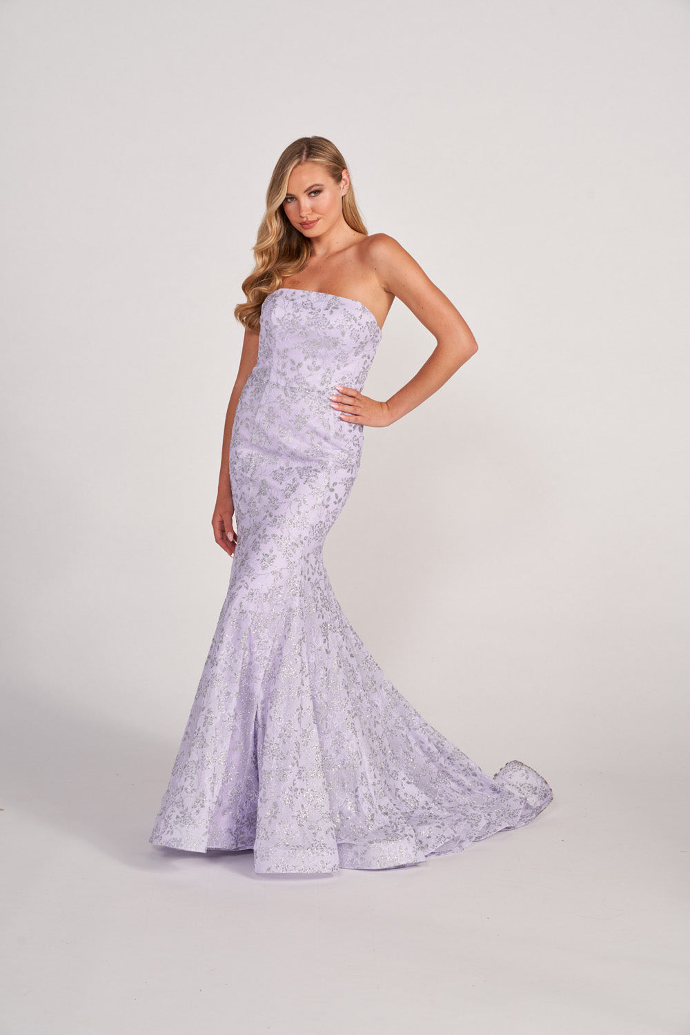 Colette CL2048 prom dress images.  Colette CL2048 is available in these colors: Fuchsia, Emerald, Lilac, Champagne.