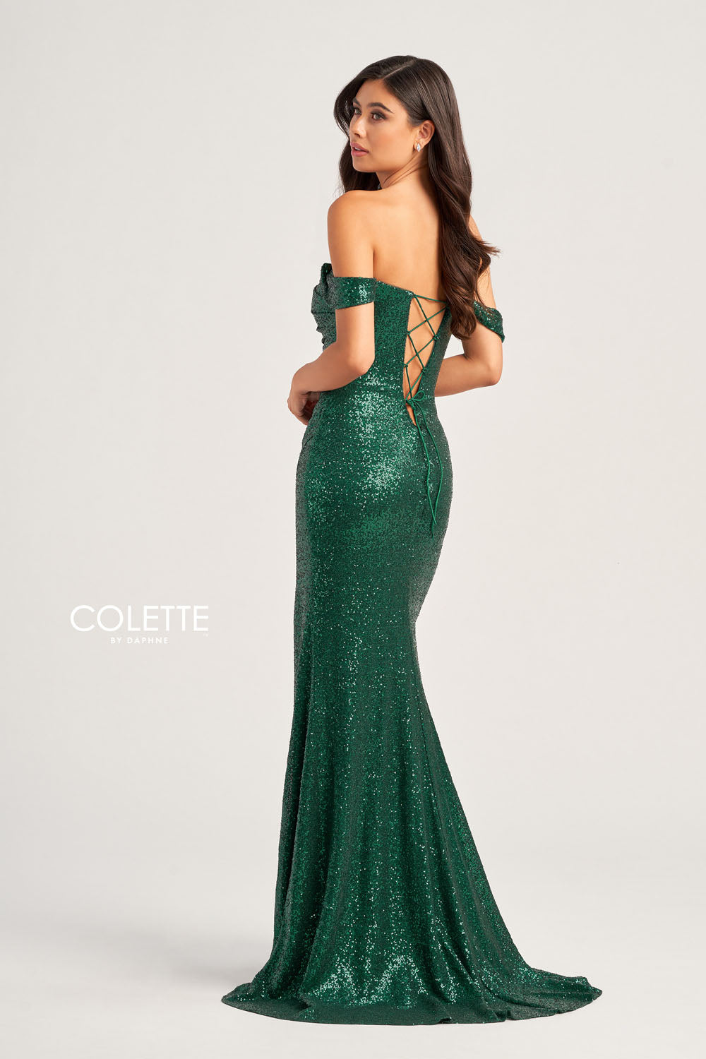 Colette CL5159 prom dress images.  Colette CL5159 is available in these colors: Bubblegum, Navy Blue.