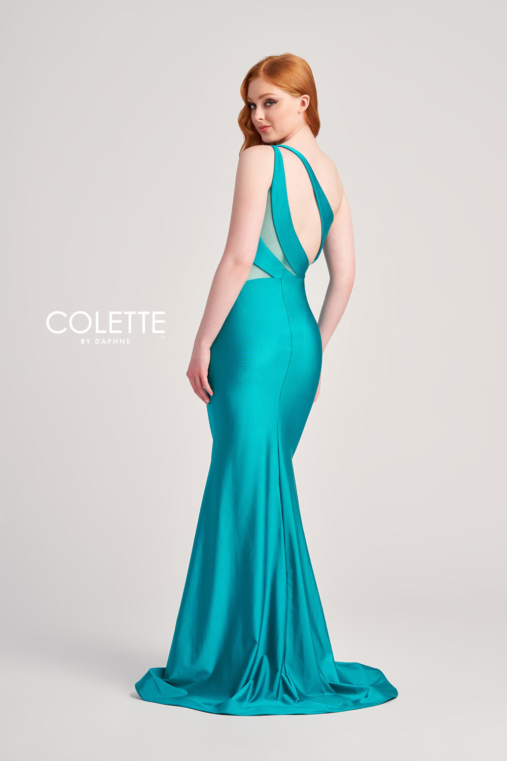 Colette CL5207 prom dress images.  Colette CL5207 is available in these colors: Turquoise, Black, Lilac, Pink, Purple, Red.